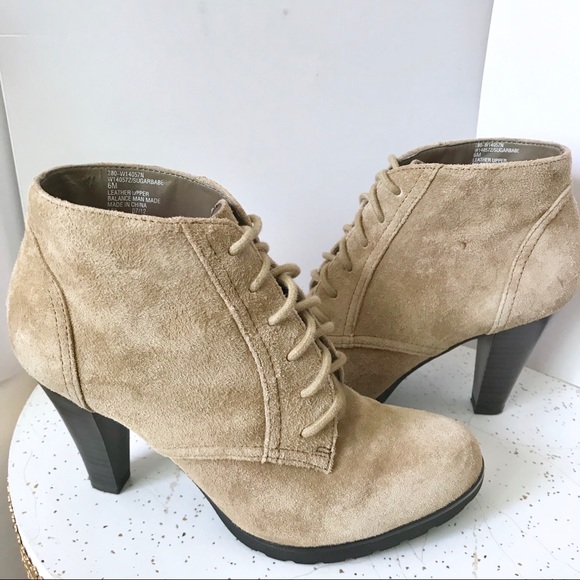 Suede Ankle Boots Tan Size 6 - Picture 5 of 9
